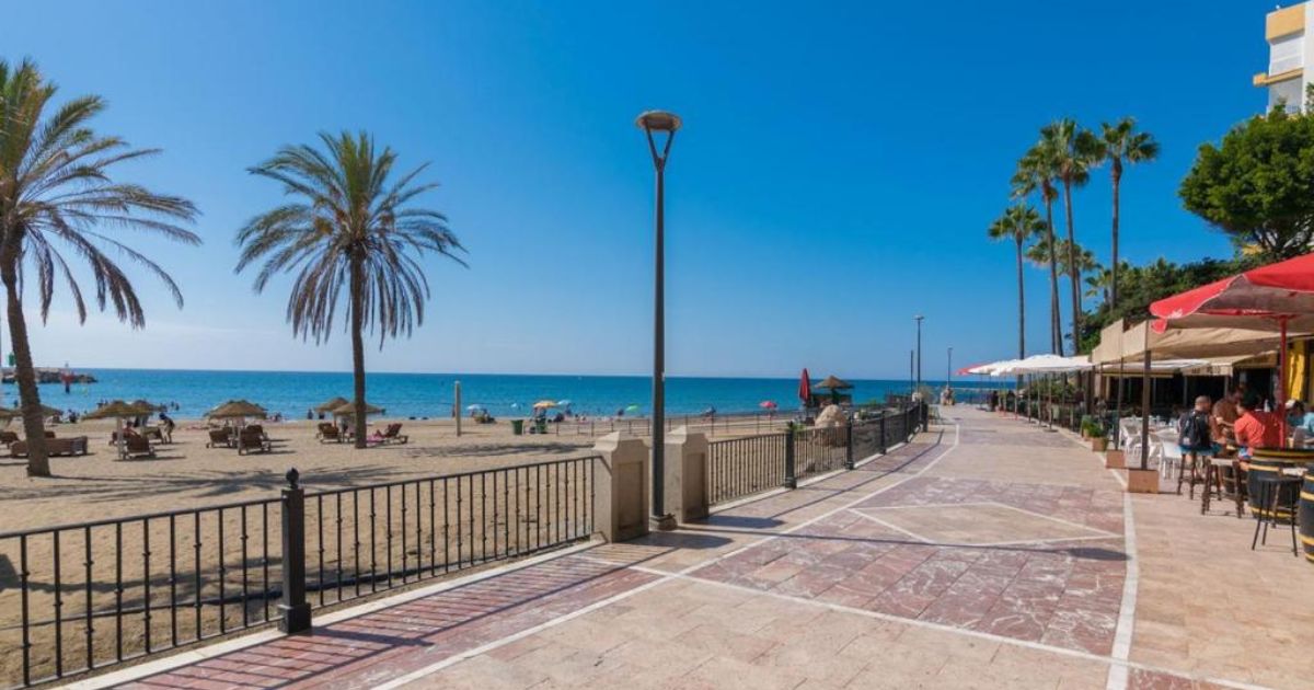 Bajadilla Beach in Málaga, Spain