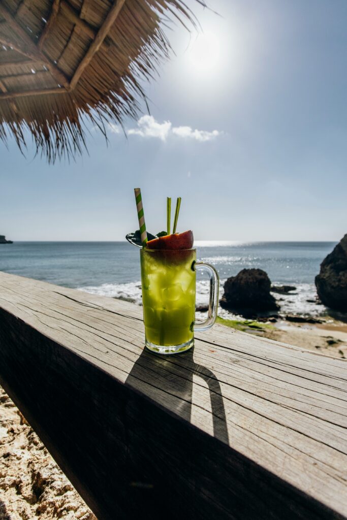 mojito drink in the beach