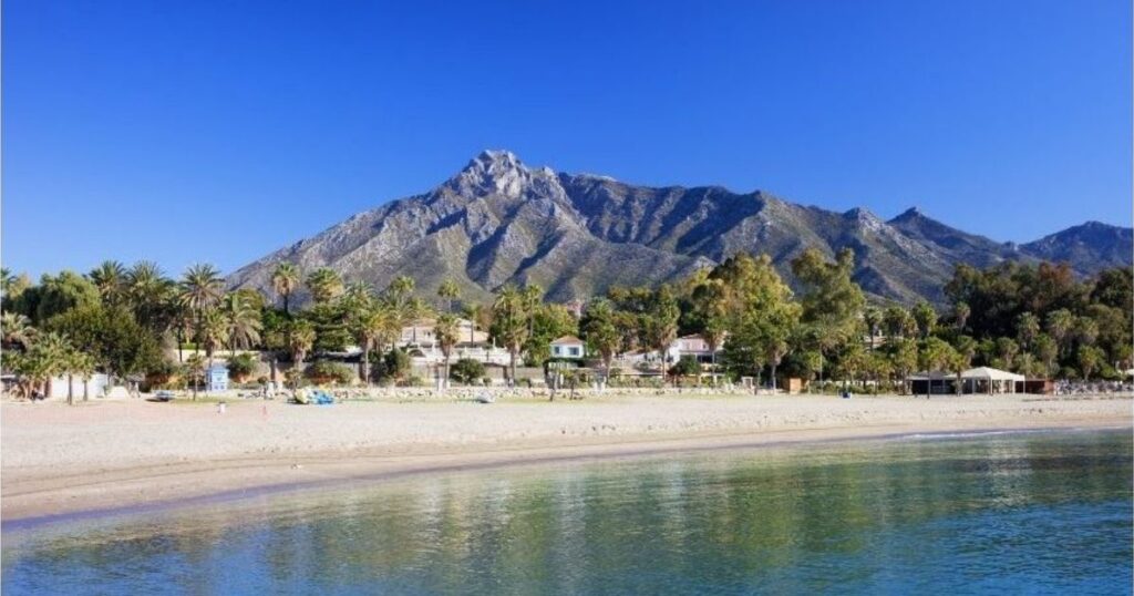 Nagueles Beach in Marbella, Andalucía