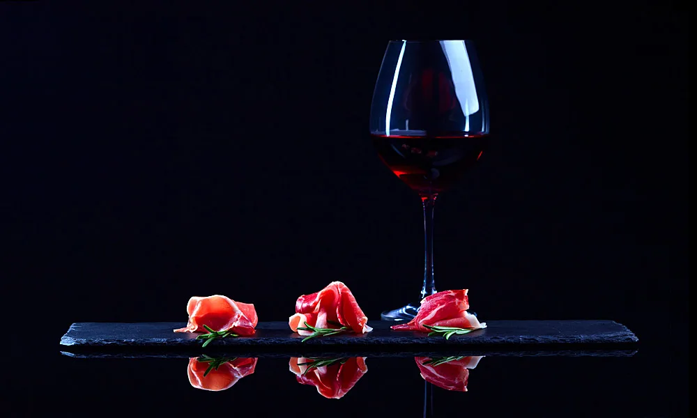 spanish jam and red wine