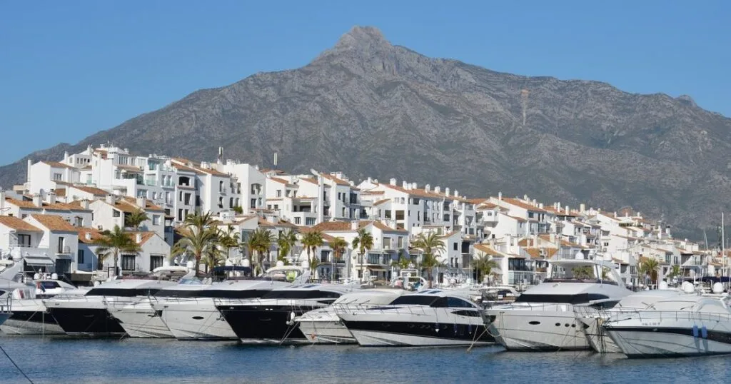 Luxury yachts in Puerto Banús