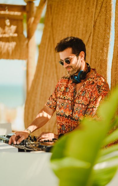 DJ on the beach