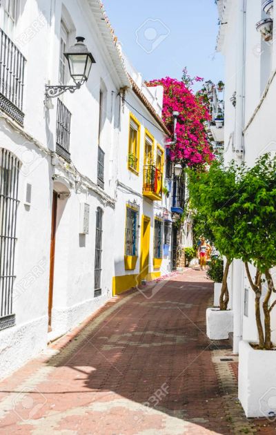 Narrow streets in Marbella