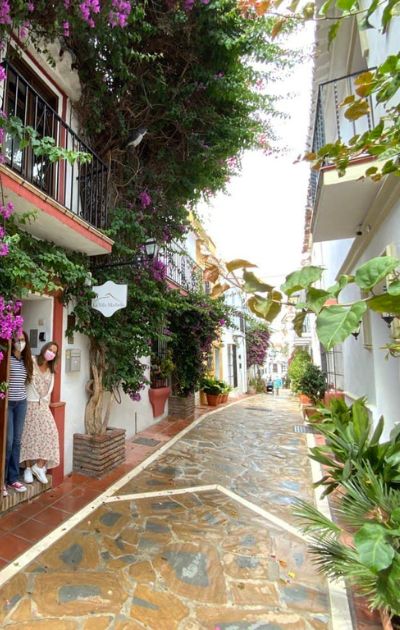 Narrow streets in Marbella