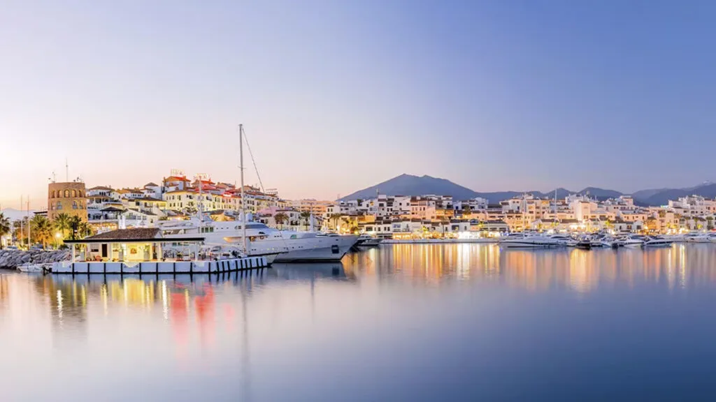 Sunset in Puerto Banus, Marbella