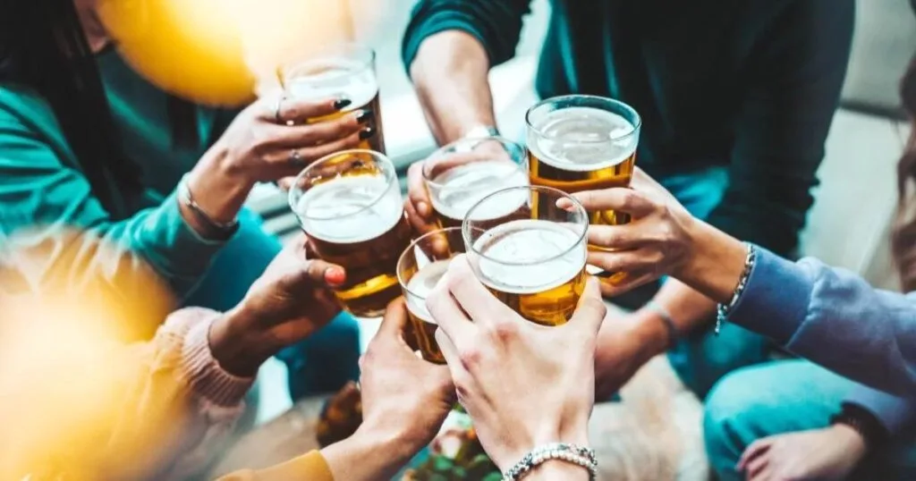 Toast with beers