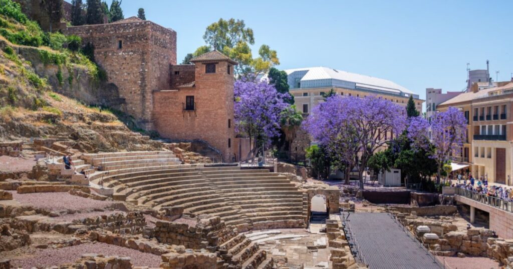Roman theatre in Málaga during a Marbella to Málaga day trip