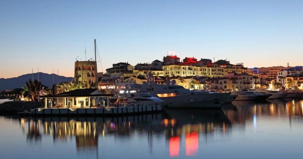 Sunset at Puerto Banús Marina, Marbella
